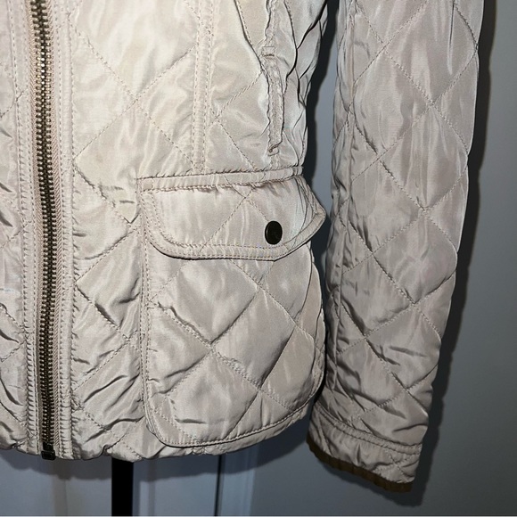 Zara quilted riding coat tan size S (outerwear, gorpcore, equestrian) - Picture 7 of 11